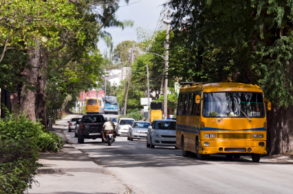 Privately-run minibuses are an affordable way to see Barbados